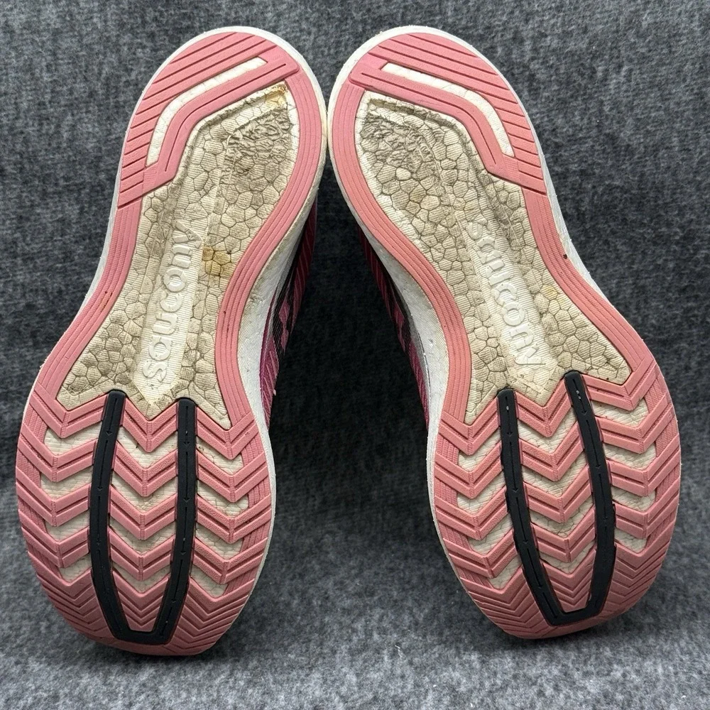 Saucony Endorphin Speed 2 Womens US Size 9.5 White Pink Black Mesh Running Shoes
